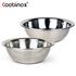 Ensemble 2 pièces pour mélanger et passoire en acier inoxydable Coobinox® (CO-1149) - Gamelle grande de 32 cm et passoire de 28 cm